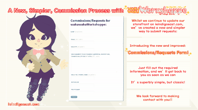 Message from wakuwakuWorkshoppe - New Commission forms
